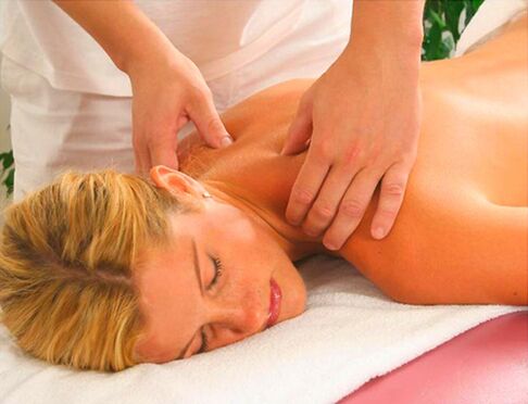 Therapeutic massage for cervical osteochondosis